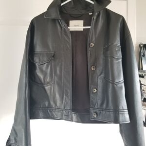Wilfred Black Leather Jacket